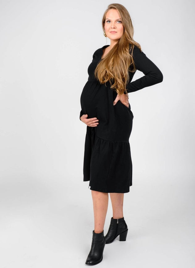Amélie Layered Dress Black - IVALO.COM
