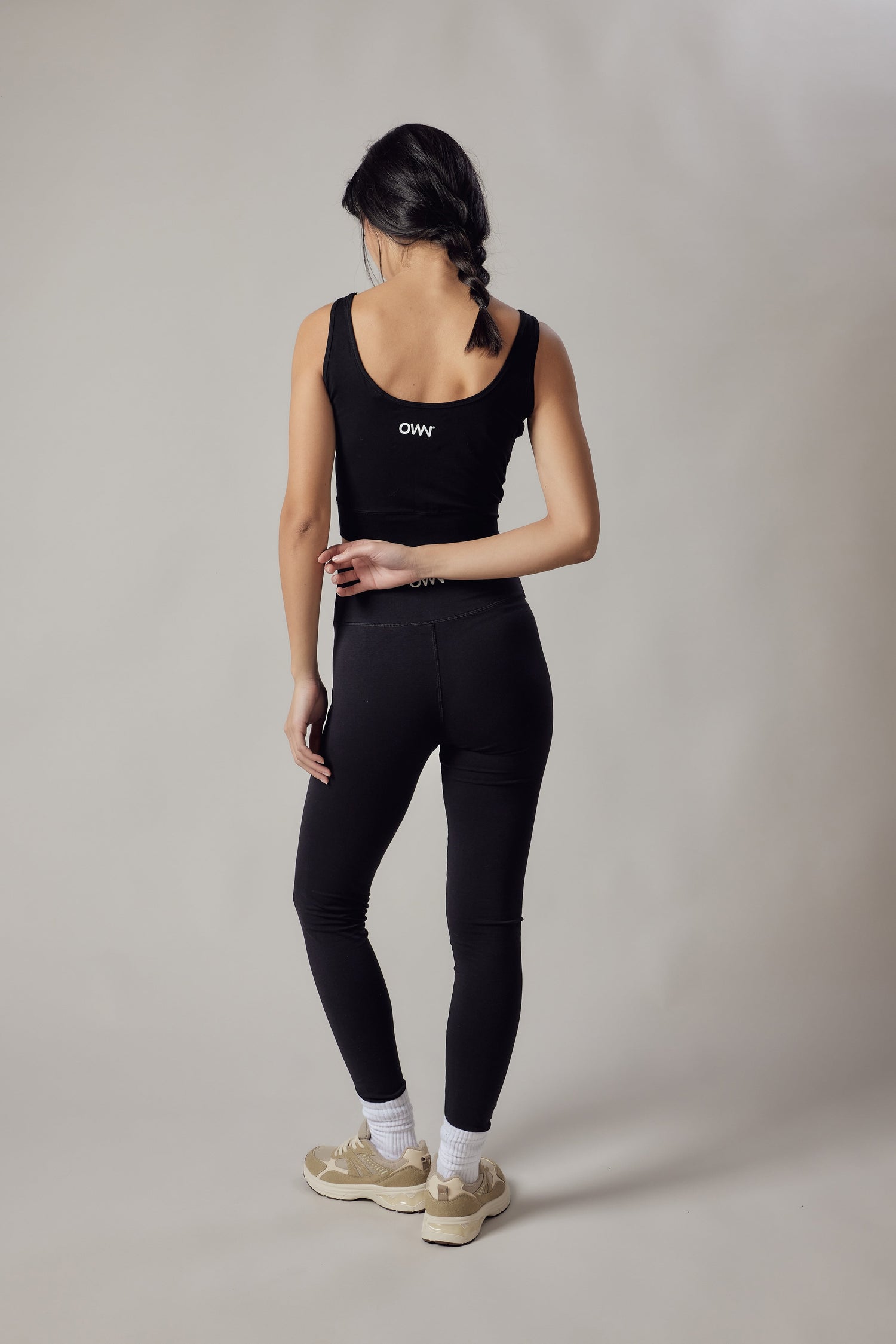 Women's Active High Waist Leggings & Sports Top Set