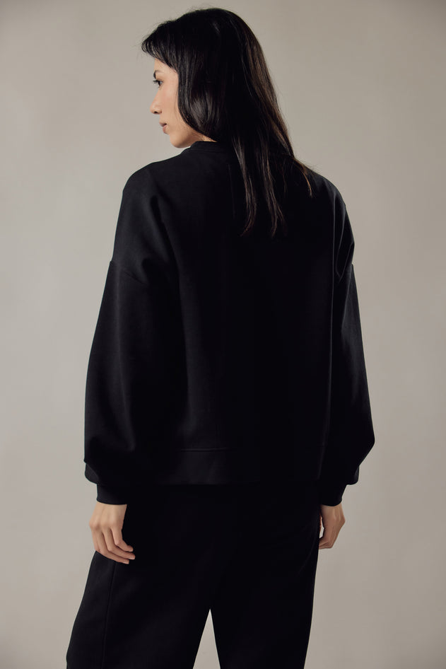 Felpa Girocollo Loose Fit Interlock -mallistossa