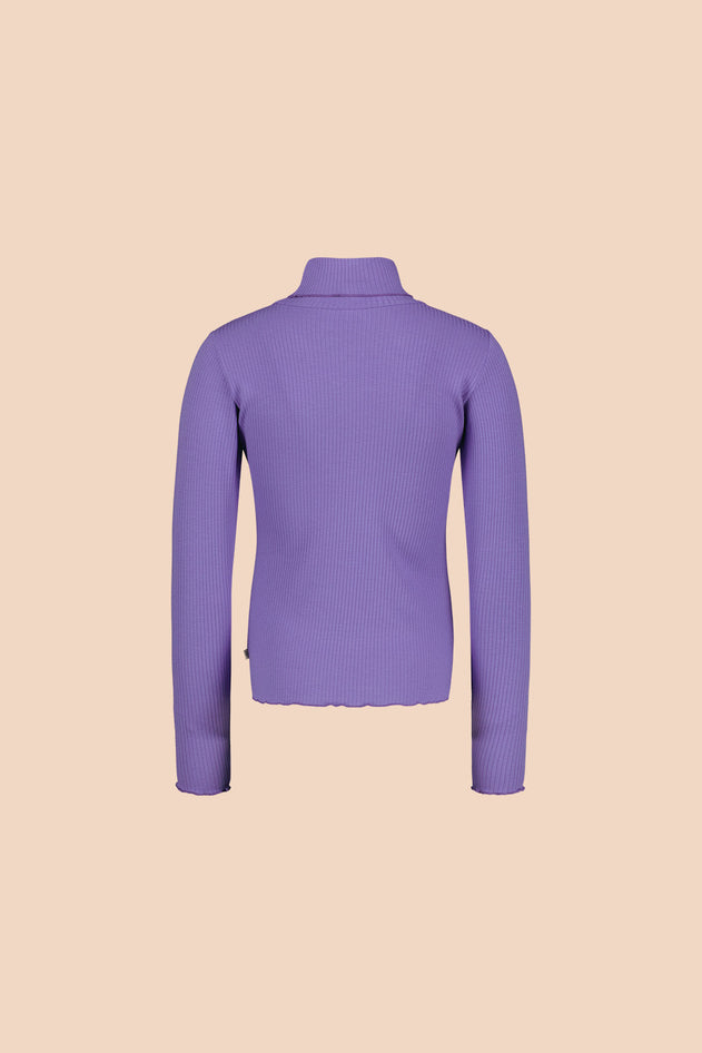 Rib Rollneck Vivid Lavender