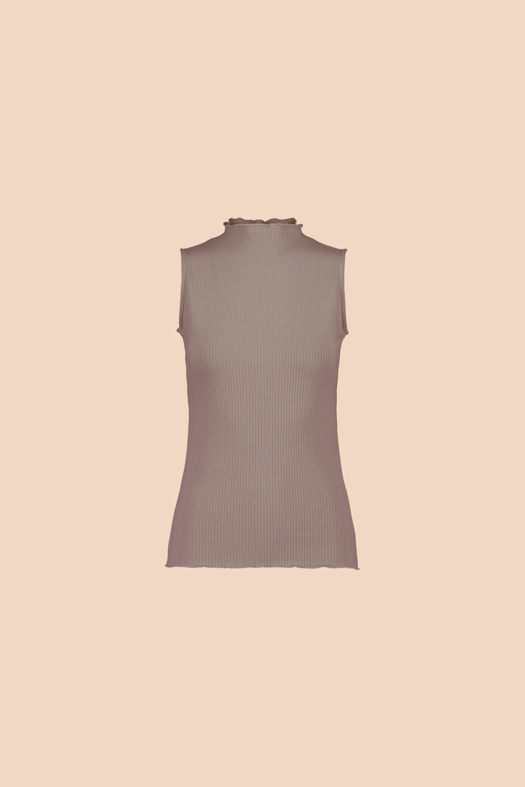 Rib Top Taupe