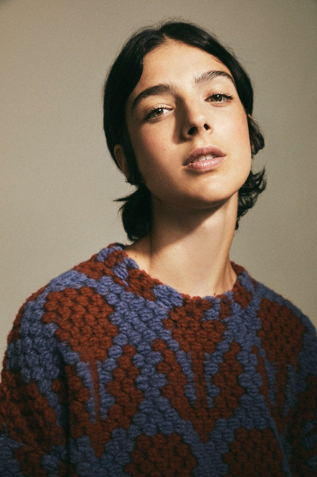 Muche Sweater Red/Blue