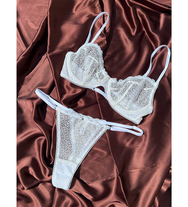 Saga Underwear String Set White
