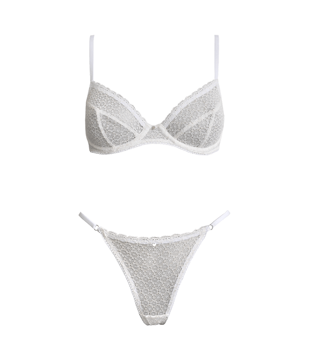 Saga Underwear String Set White