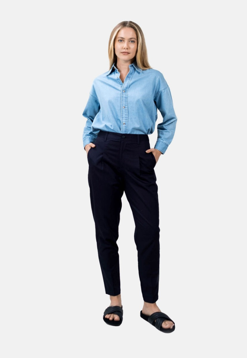 Salo Tapered Trousers Blackbird