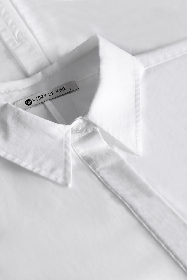 Blouse With A Back Slit White