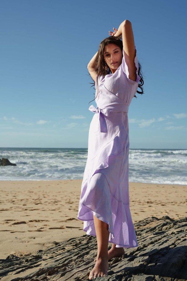 Annika Dress Lupine Purple - IVALO.COM