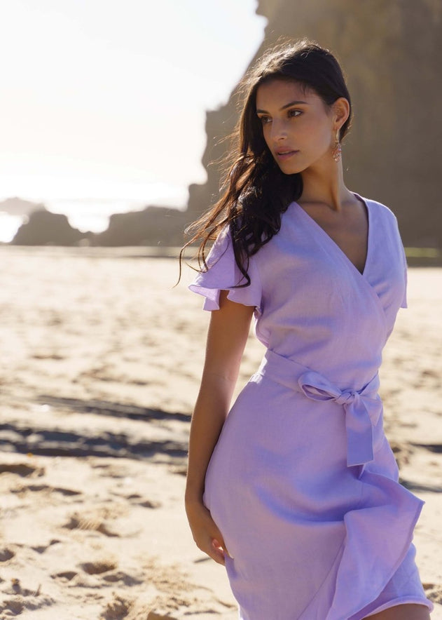 Annika Dress Lupine Purple - IVALO.COM