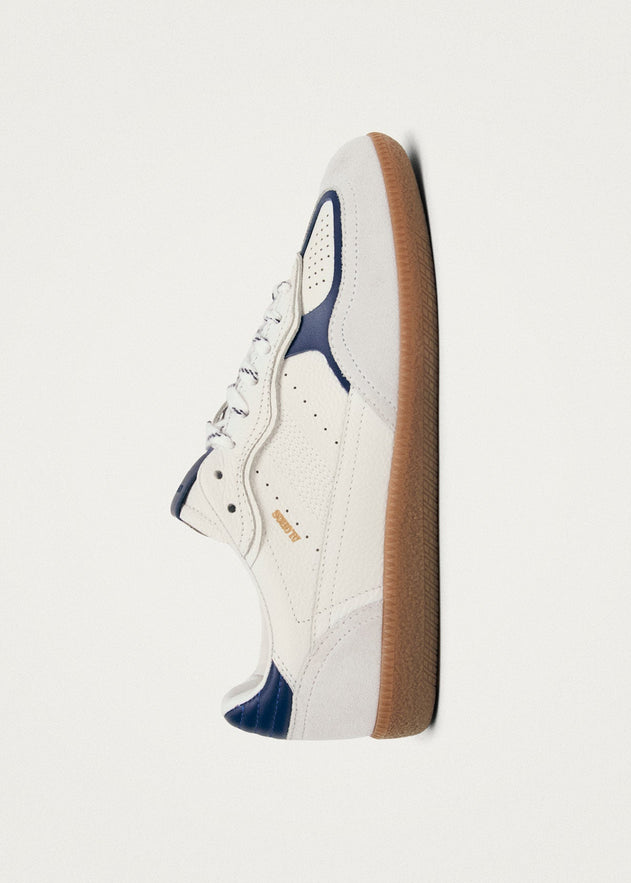 Tb.490 Rife Leather Sneakers Grain White Navy