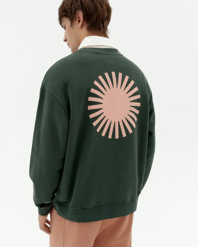 Leon Sun Contrast Sweatshirt Green