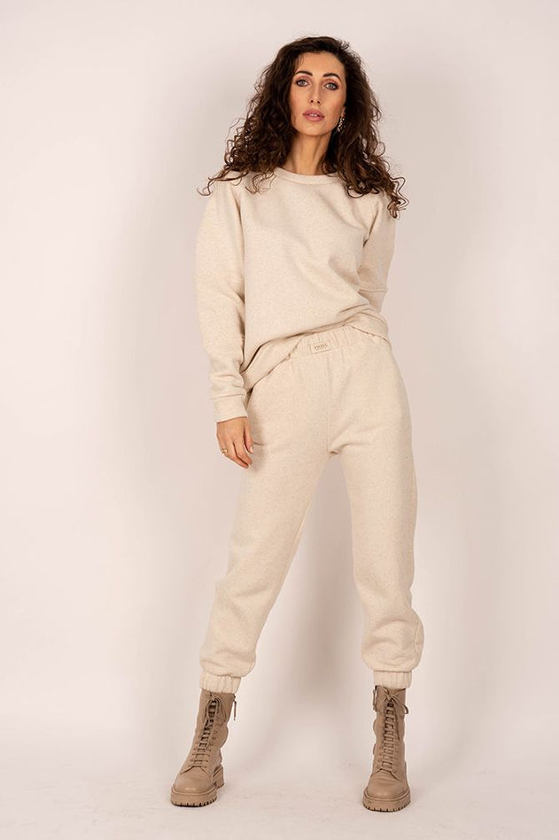 Zuri Collegehousut Beige