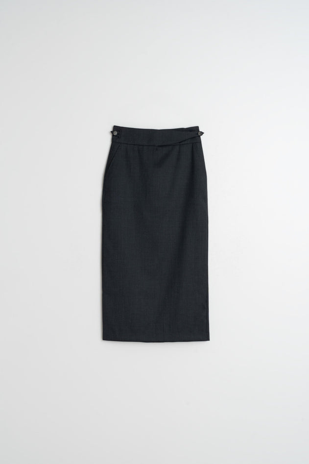Midi Pencil Skirt Black