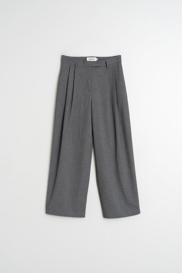 Tailored Pleated Pants Marengo
