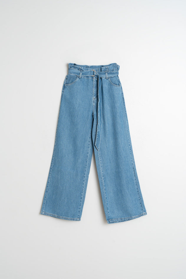 Denim Lyocell Pants Blue