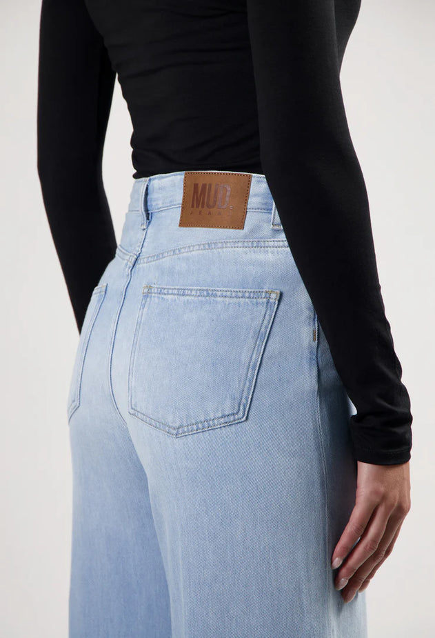 Sara High Loose Flow Jeans Stone Vintage