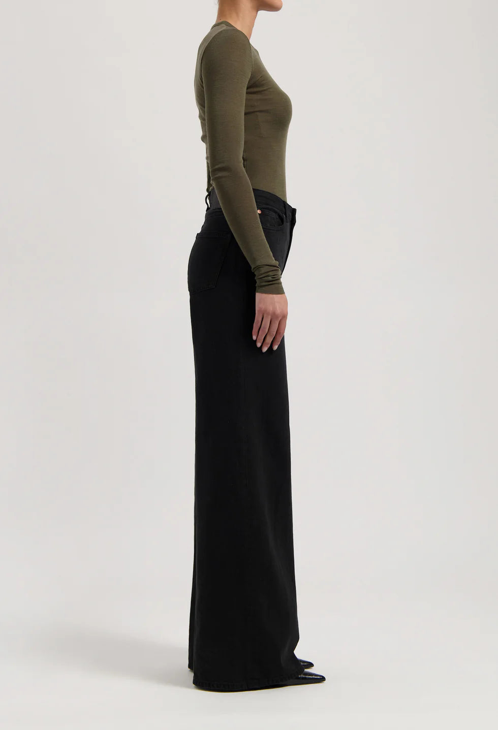 Sara High Loose Jeans Nero Nero