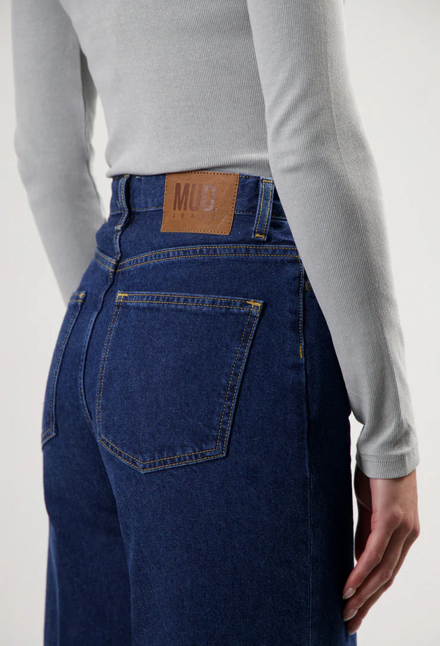 Sara High Loose Jeans Stone Indigo