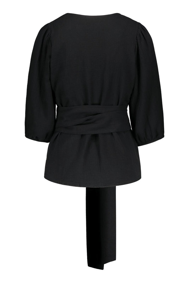 Wrap Blouse Black