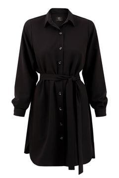Amelie Shirt Dress Black