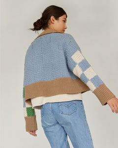 Prietema Fantasy Blue Crochet Cotton Jacket