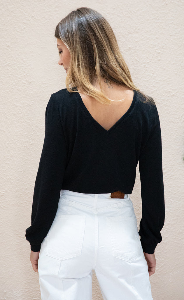Idesia Reversible Blouse Black