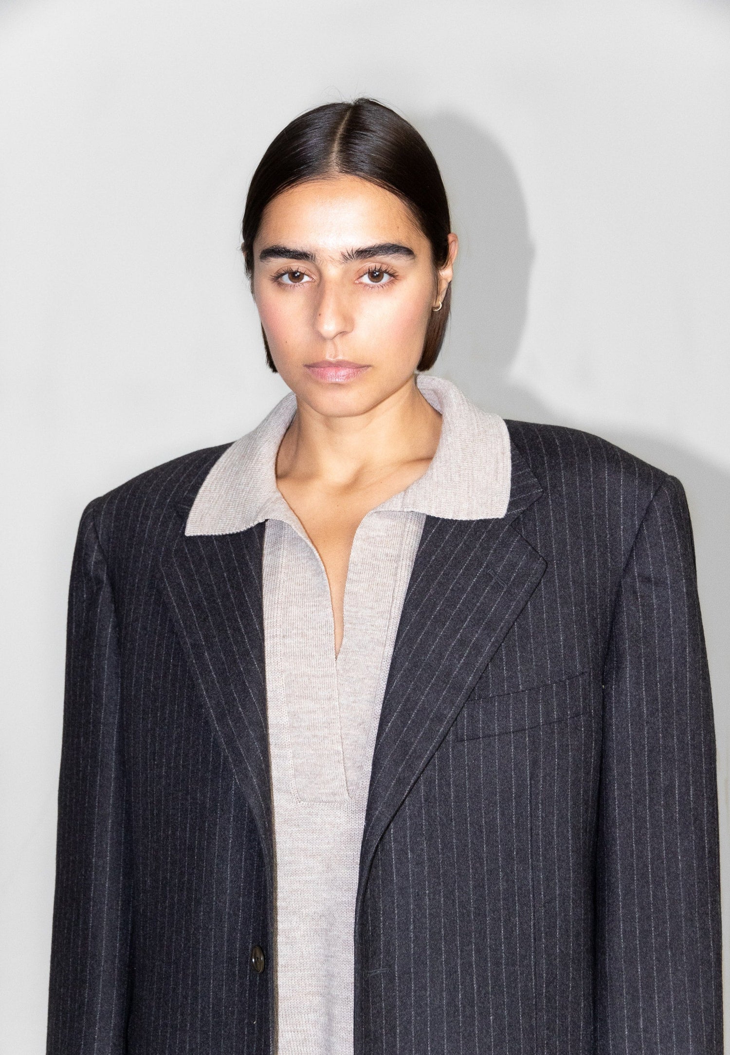 Rhea Merino Paita Kauluksella Hiekka