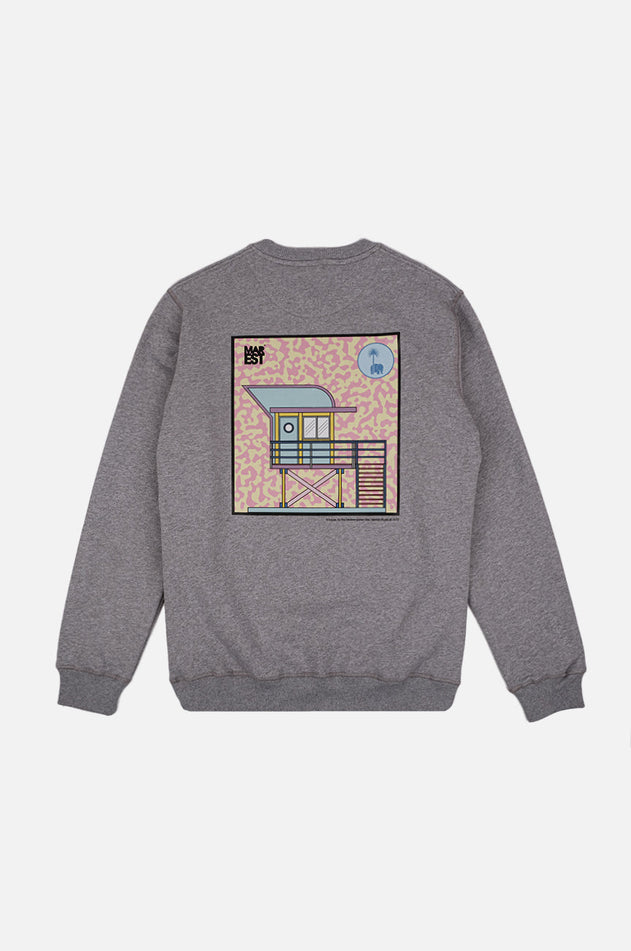 Antonyo Marest x Trendsplant Art Hut Collegepaita Harmaa