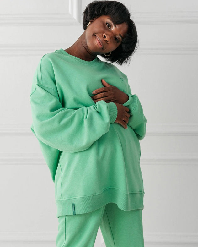 Crew Neck Collegepaita Vihreä