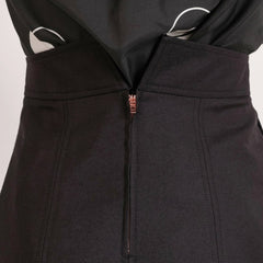 Flow Long A-Line Wool Skirt Black