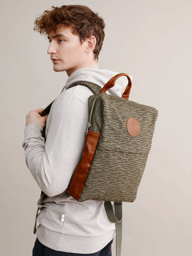 Sumu Lux Backpack Green Print