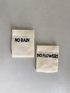 No Rain No Flowers Sukat Valkoinen