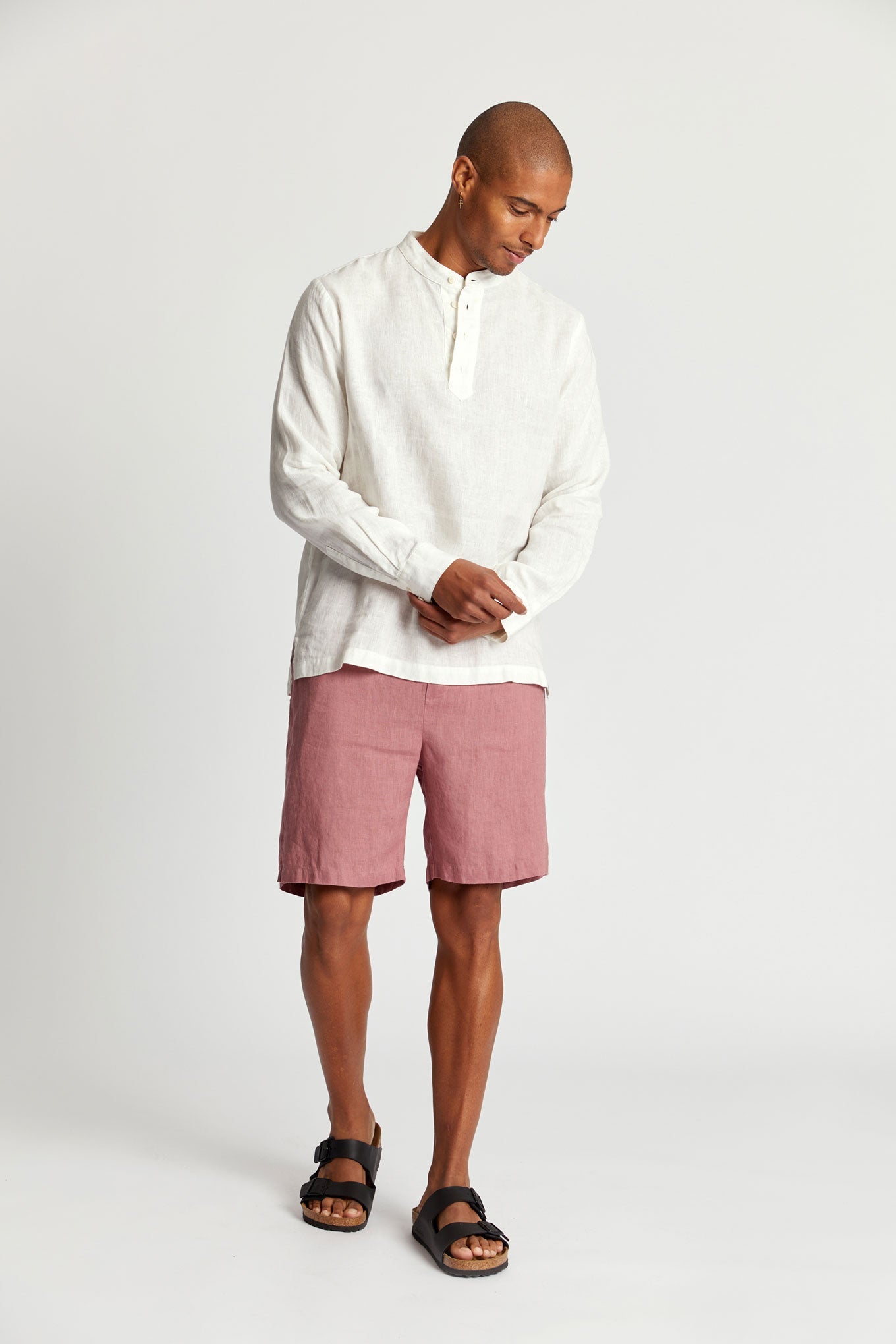 Jerry Organic Linen Shorts Dusty Pink – IVALO.COM