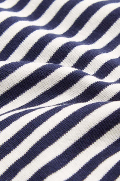 Darius T-Shirt Navy Fine Stripe