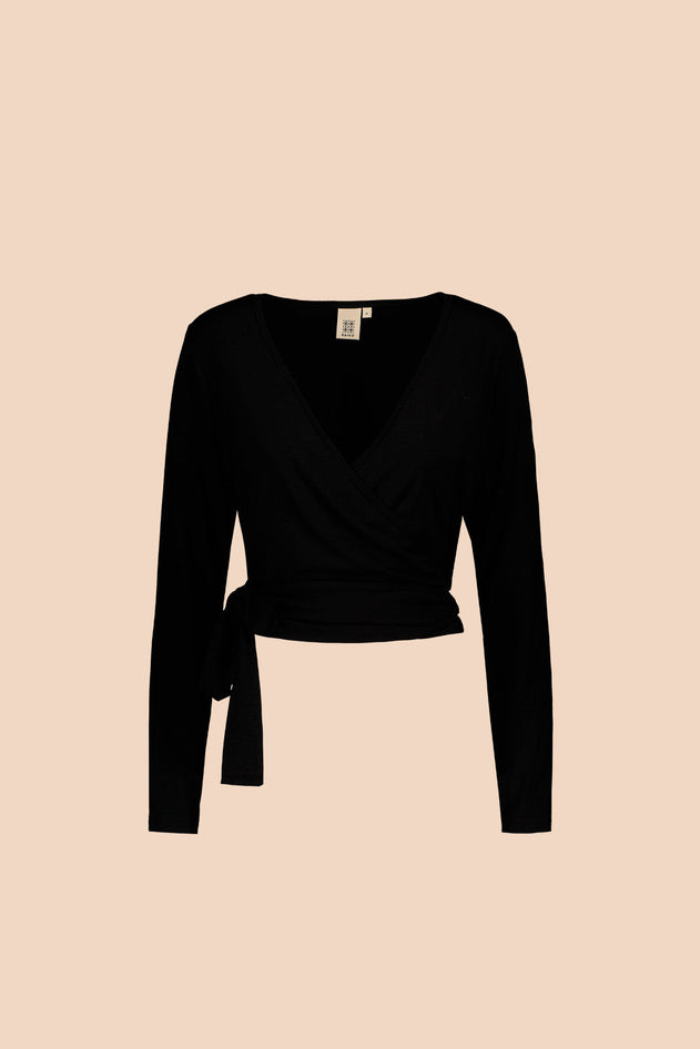 Wrap Top Musta