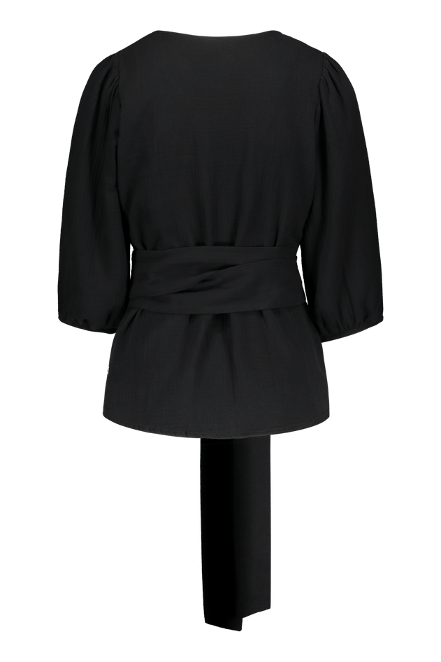 Wrap Blouse Black