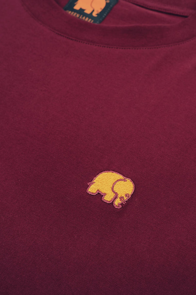 Women's Organic Essential T-Shirt Burgundy