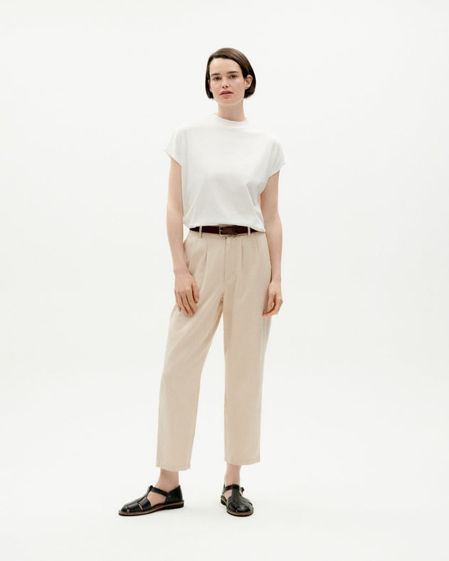Rina Naisten Housut Beige