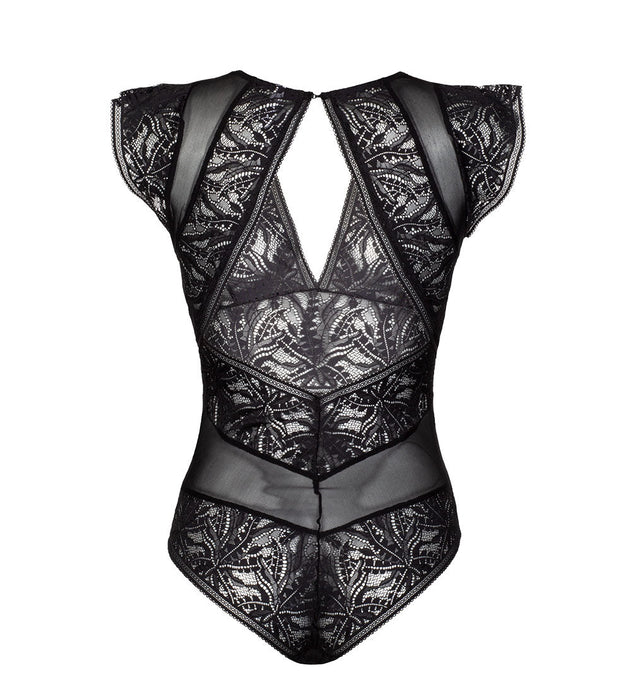 Amara Bodysuit Black Leaf