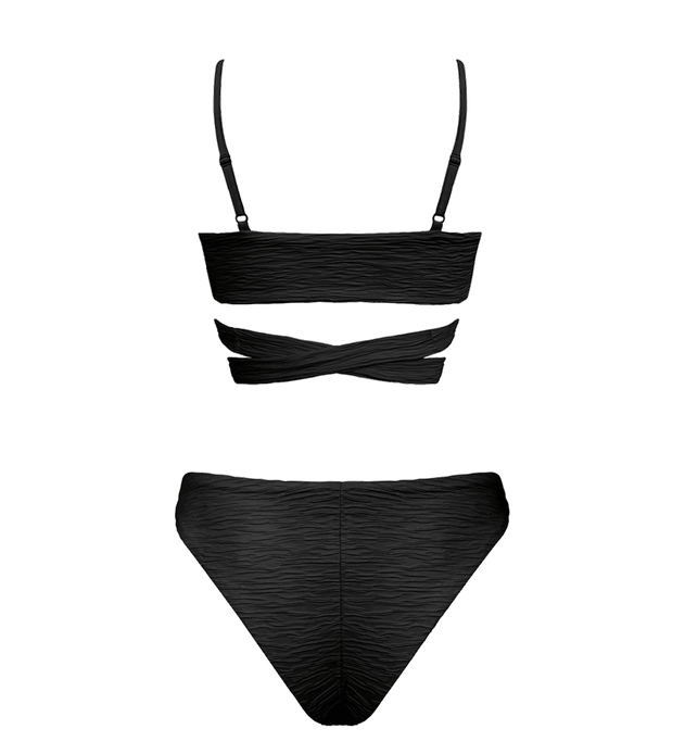 Jacquard Lin + Skyline Slim Bikini Set