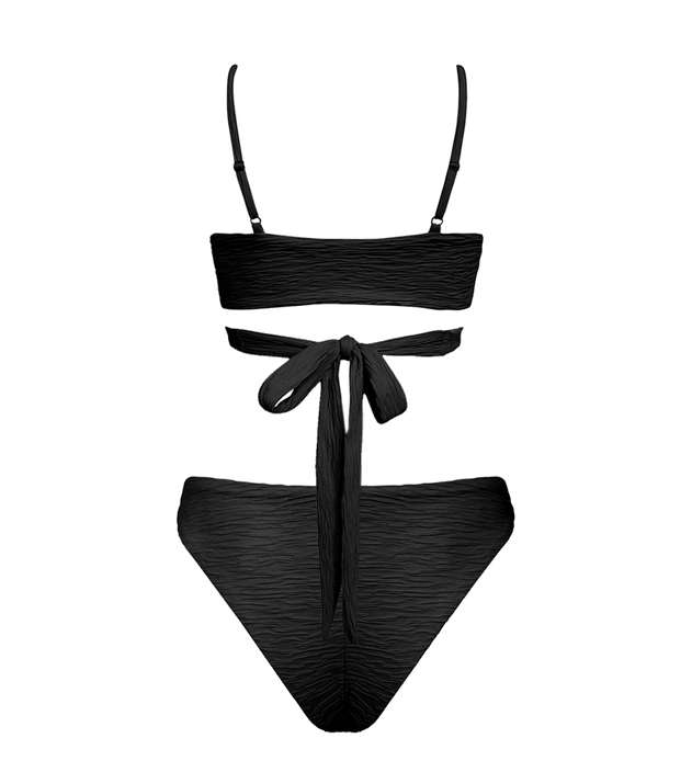 Jacquard Lin + Skyline Slim Bikini Set