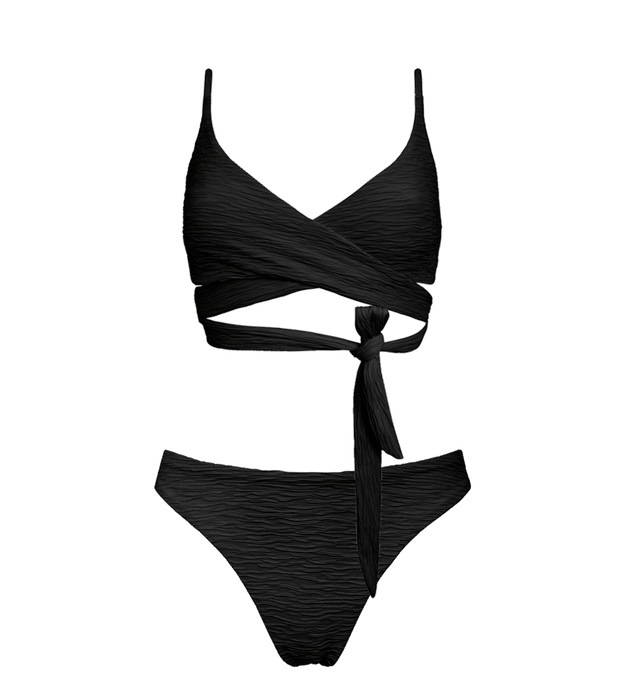 Jacquard Lin + Skyline Slim Bikini Set