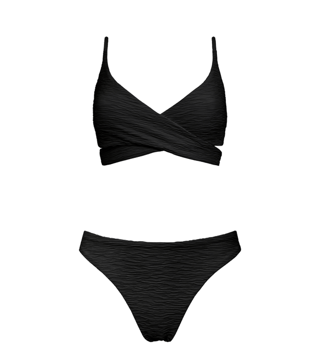 Jacquard Lin + Skyline Slim Bikini Set