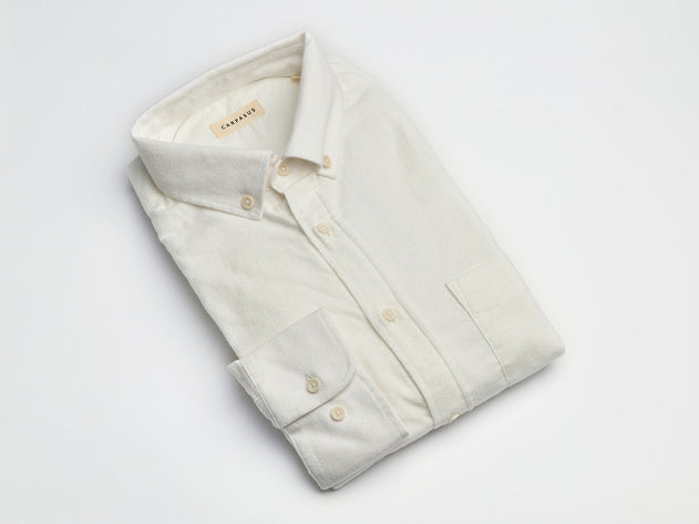 Populus Flannel Shirt White