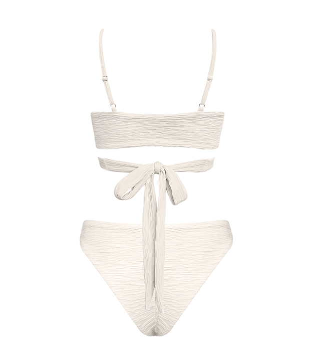 Jacquard Lin + Skyline Slim Bikini Set