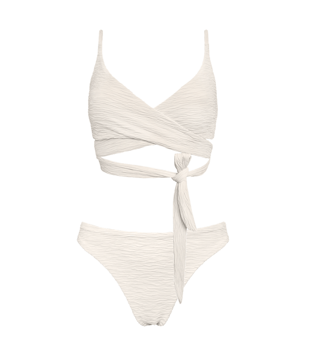 Jacquard Lin + Skyline Slim Bikini Set