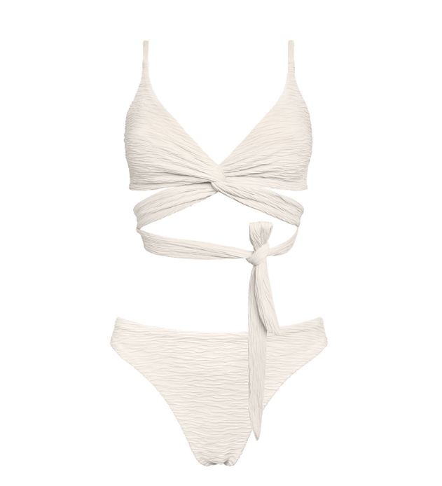 Jacquard Lin + Skyline Slim Bikini Set