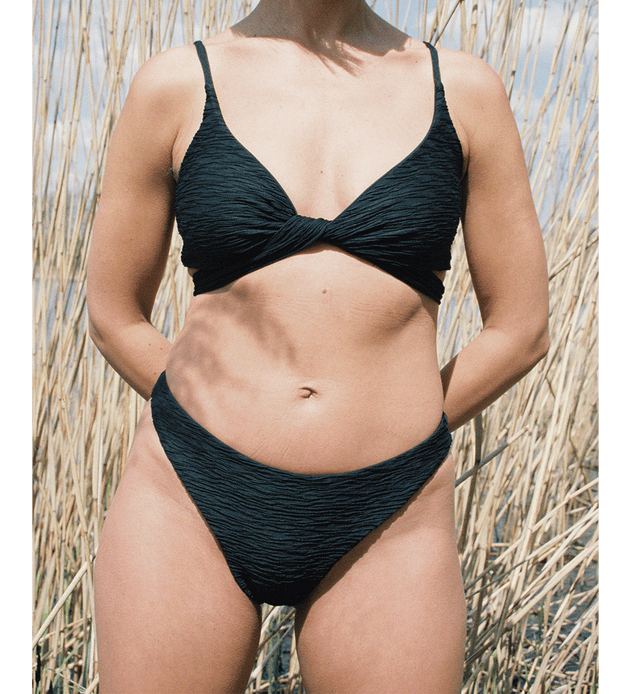 Jacquard Lin + Skyline Slim Bikini Set