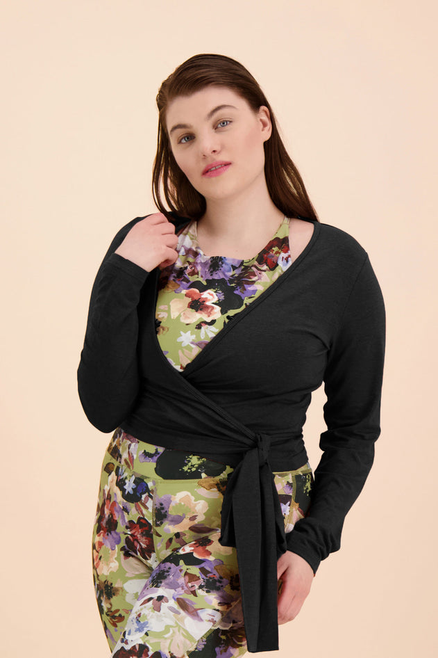 Wrap Top Musta