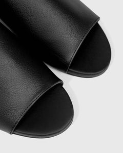 Ritzy Slides Grapes Leather Black