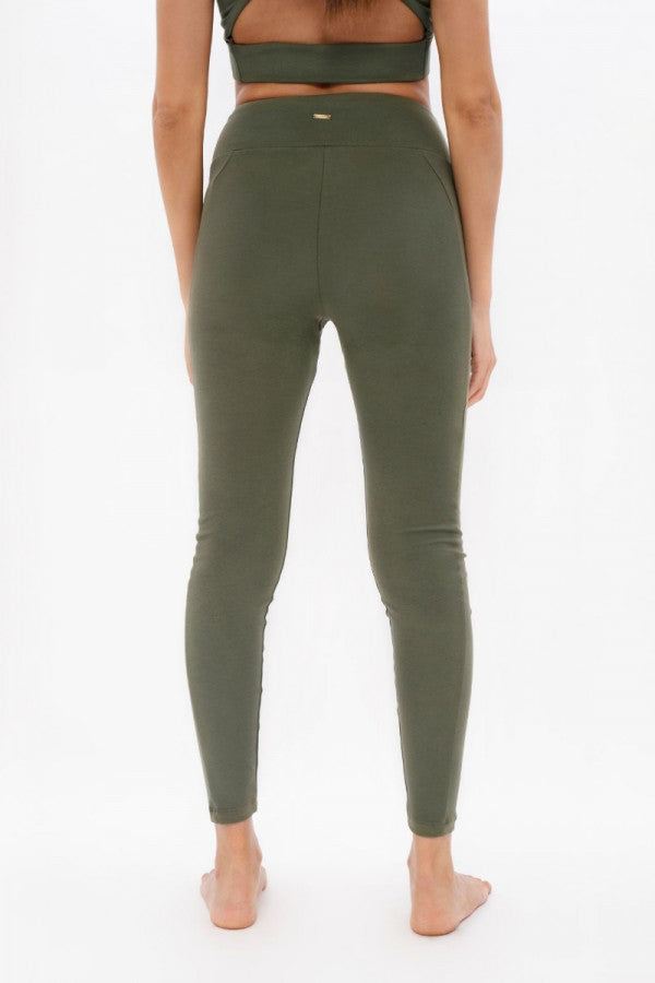 Munich MUC High Waisted Leggings Green Ash